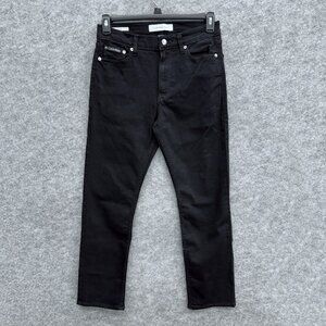 Calvin Klein Jeans Men's 30x29 Straight Leg Dark Wash Classic Black Denim NEW